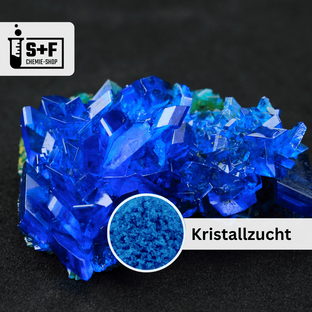 2kg - Kupfersulfat Pentahydrat (CuSO₄ · 5H₂O) - S+F Chemie - Shop - Chemikalie