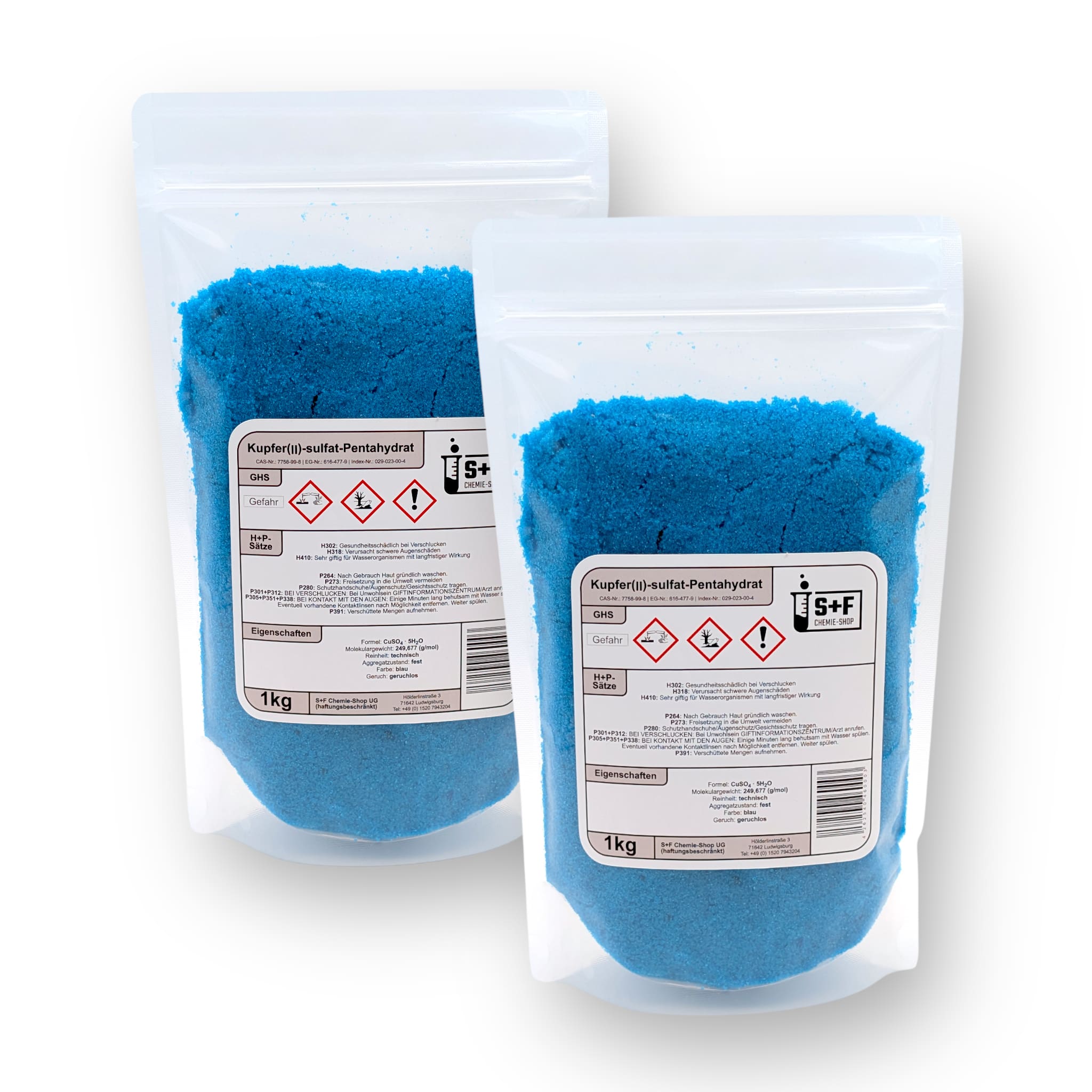2 kg - Kupfersulfat (CuSO₄ · 5H₂O)