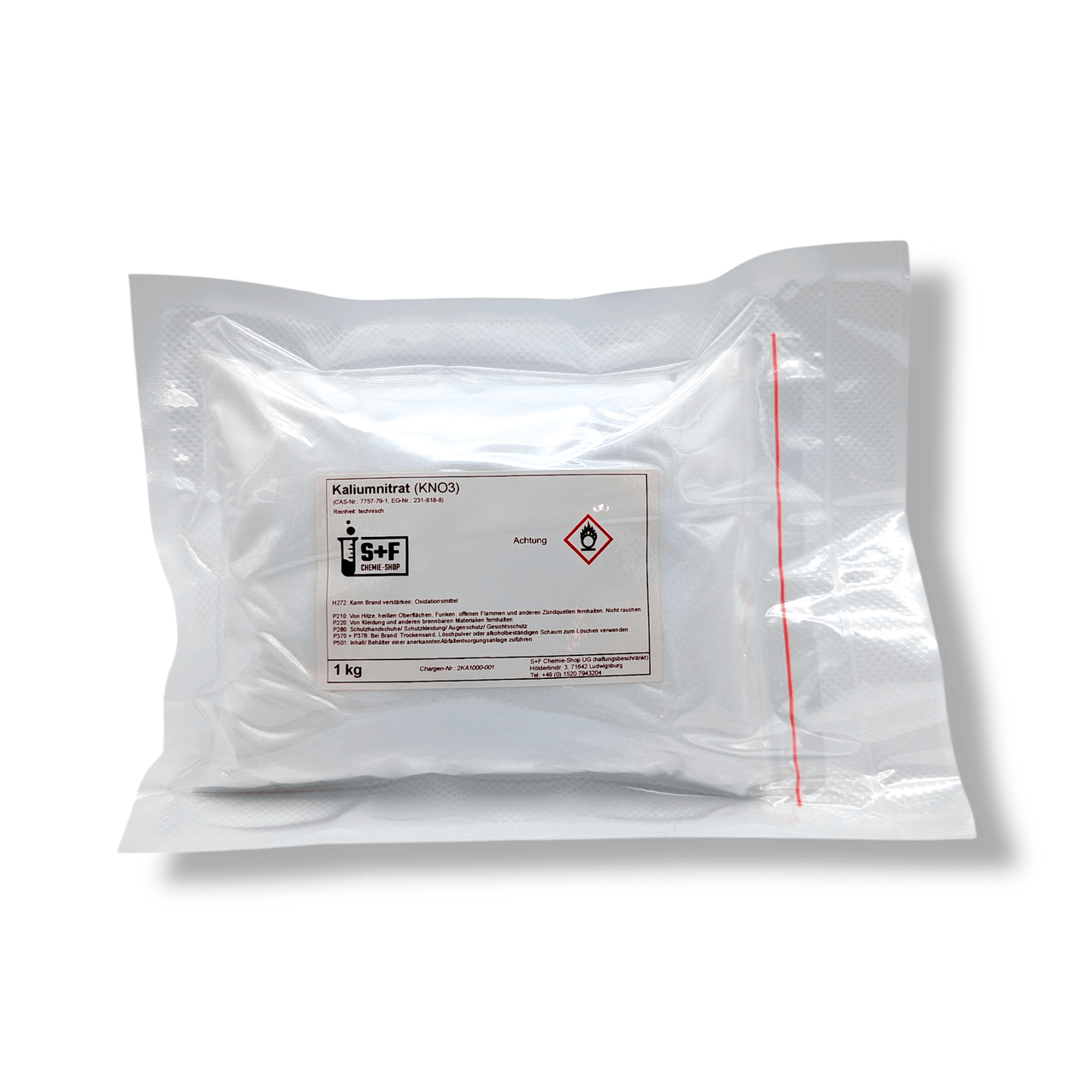 Kaliumnitrat kaufen (KNO₃) | 1 kg bis 10 kg - S+F Chemie-Shop