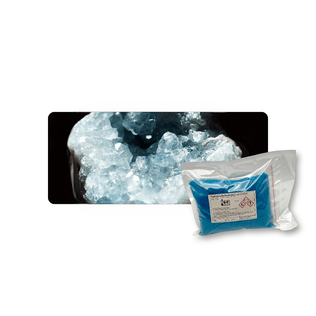 25kg - Kupfersulfat (CuSO₄ · 5H₂O) - S+F Chemie - Shop - Chemikalie